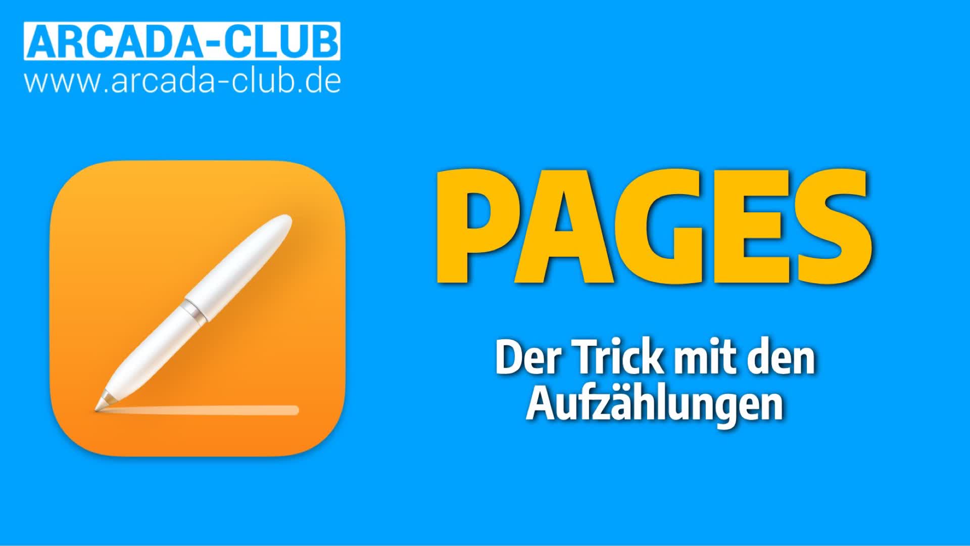 PAGES - Der Trick mit den Aufzählungen 