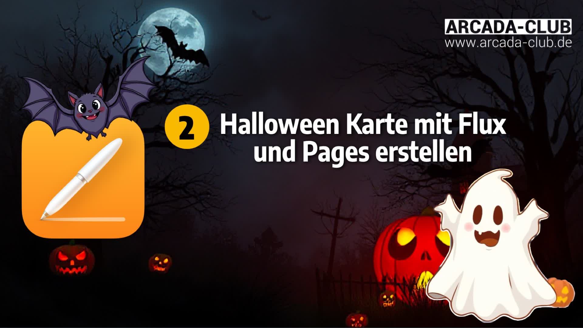 Teil 2 - Halloween Karte mit Flux und Pages erstellen