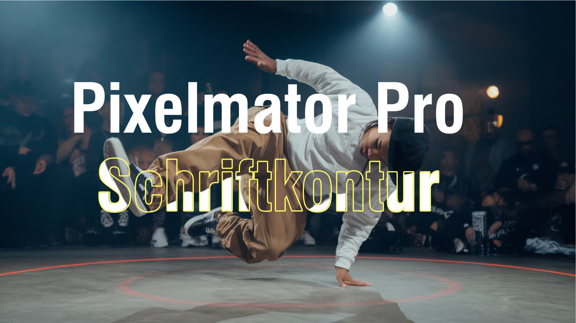 Pixelmator Pro - Schriftkontur