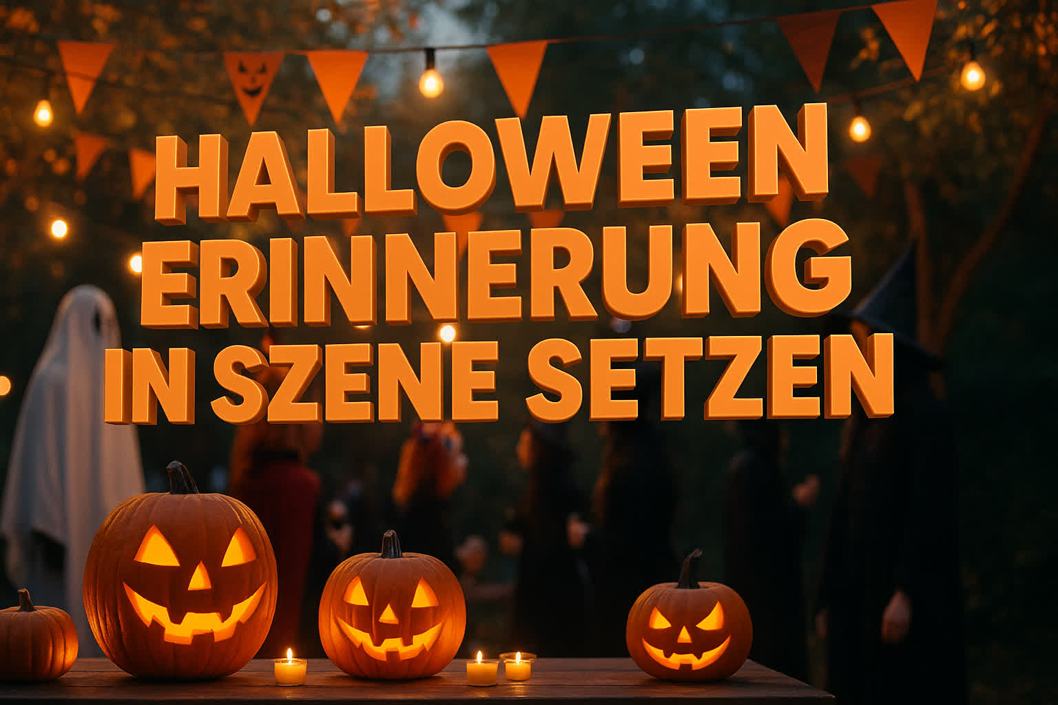 Halloween Erinnerung in Szene setzen