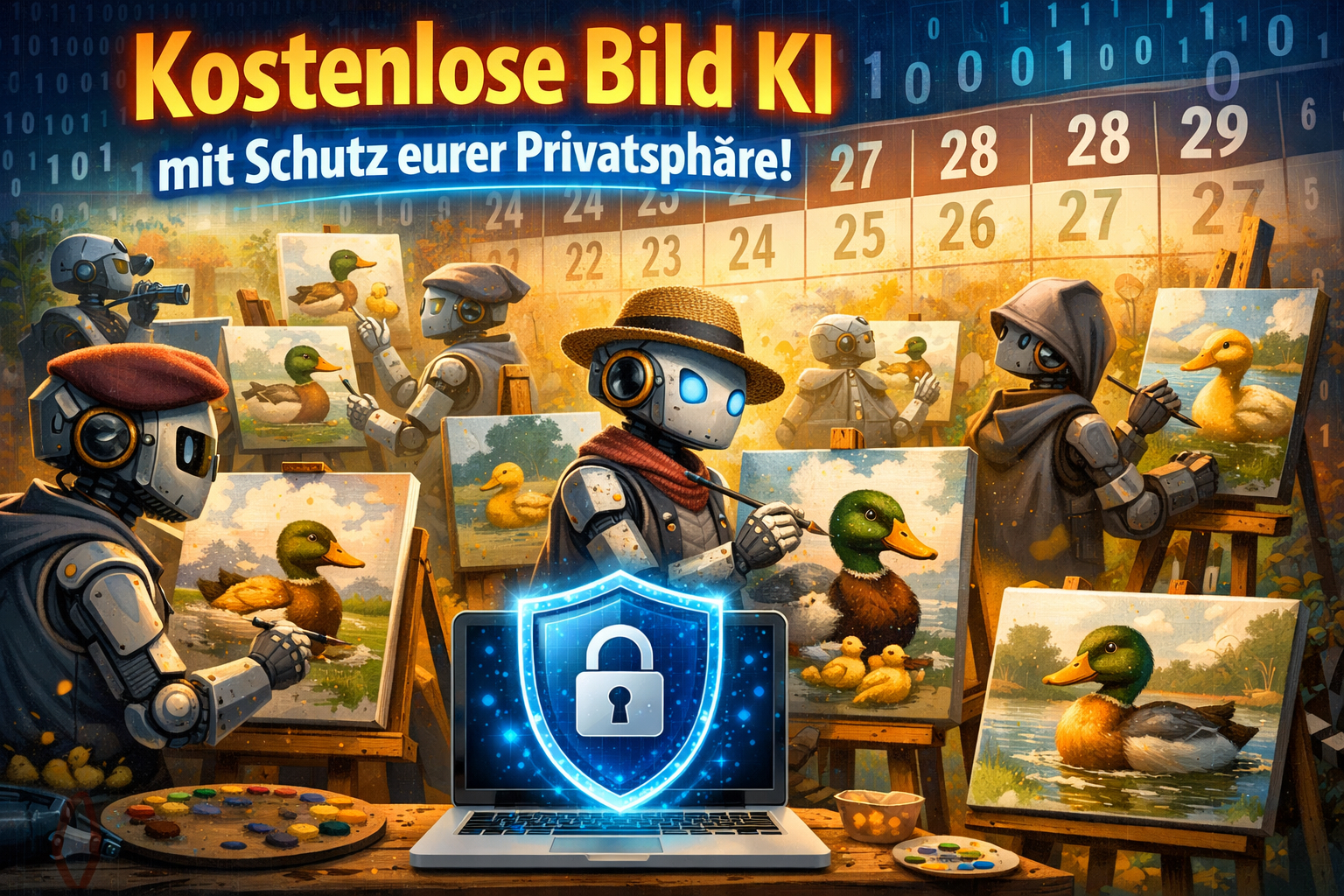 Kostenlose Bild KI mit Schutz eurer Privatsphäre!