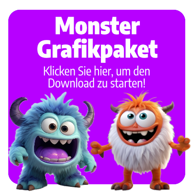 Monster Sticker Grafik Paket 1